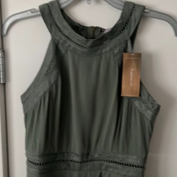 LNWT Francesca’s Fit and Flare Olive Dress, Size S - Picture 2 of 3